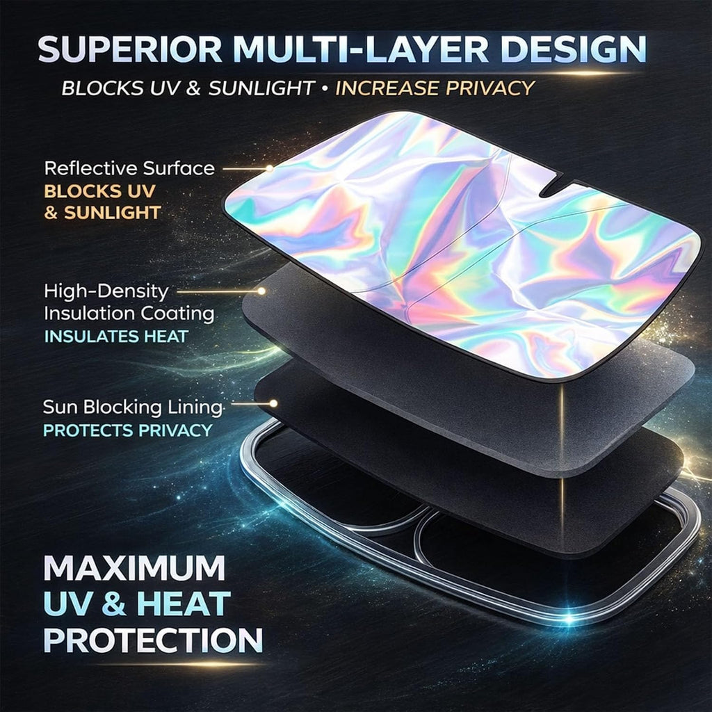 Front Window Sun Shade Foldable Reflective S179