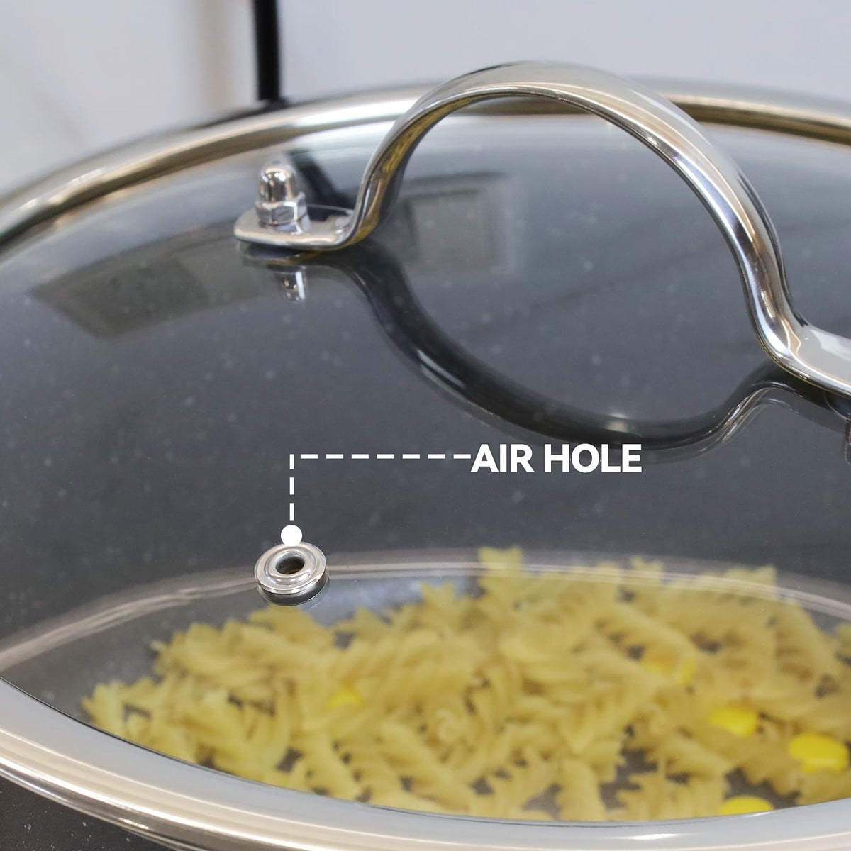 10 Inch Clear Glass Pot Lid W702
