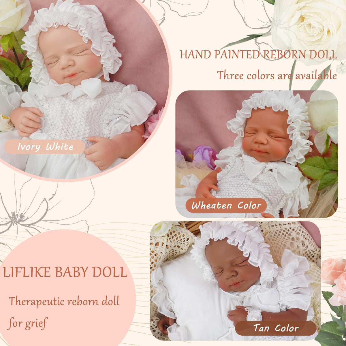 20 Inch Full Silicone Baby Doll J261017