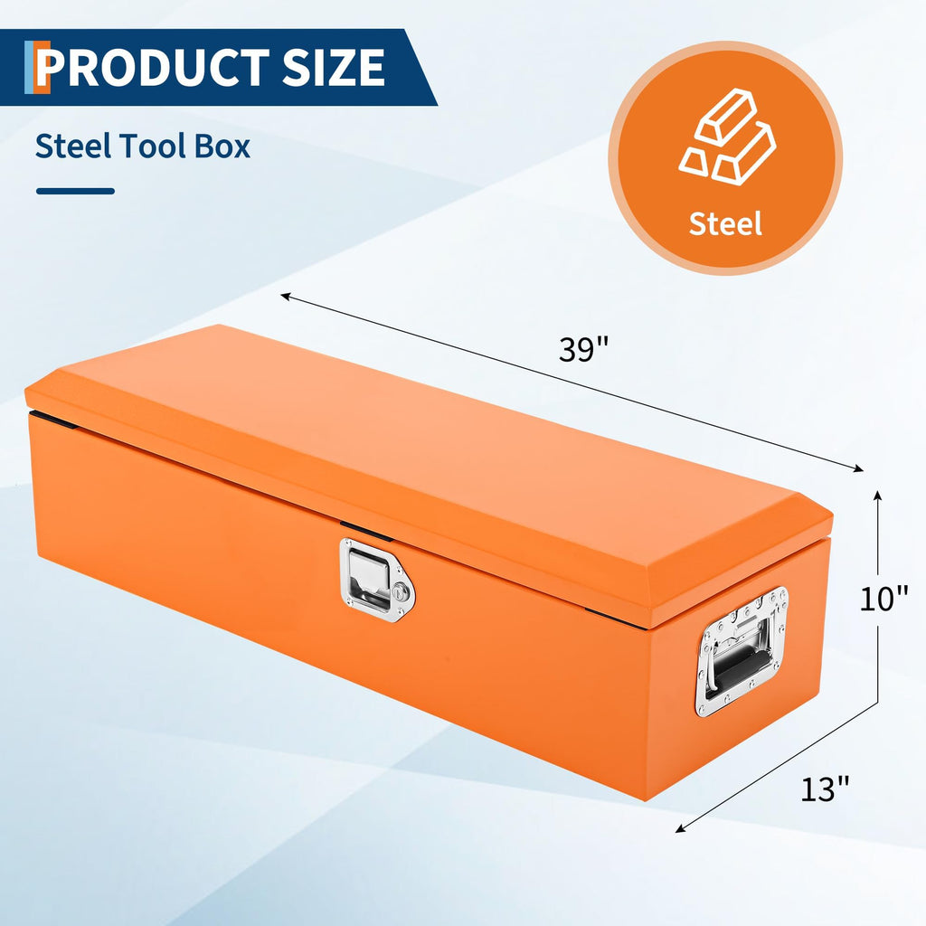 Heavy Duty Lockable Steel & Aluminum Truck Bed Tool Box D777