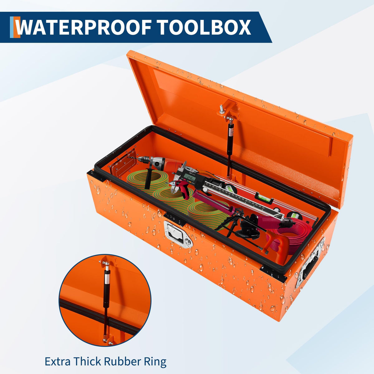Heavy Duty Lockable Steel & Aluminum Truck Bed Tool Box D777
