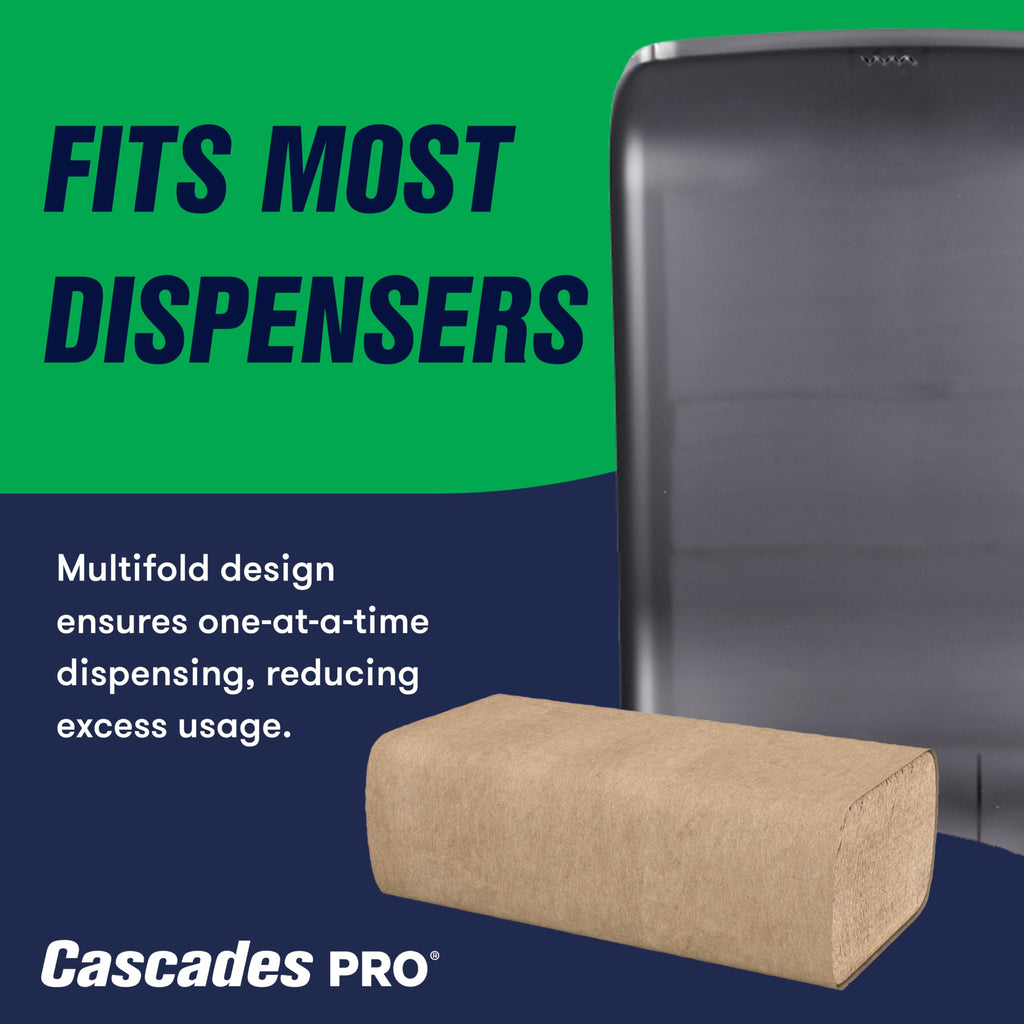 Multifold Paper Towels 250 Sheets 16 Packs Natural Brown U531555