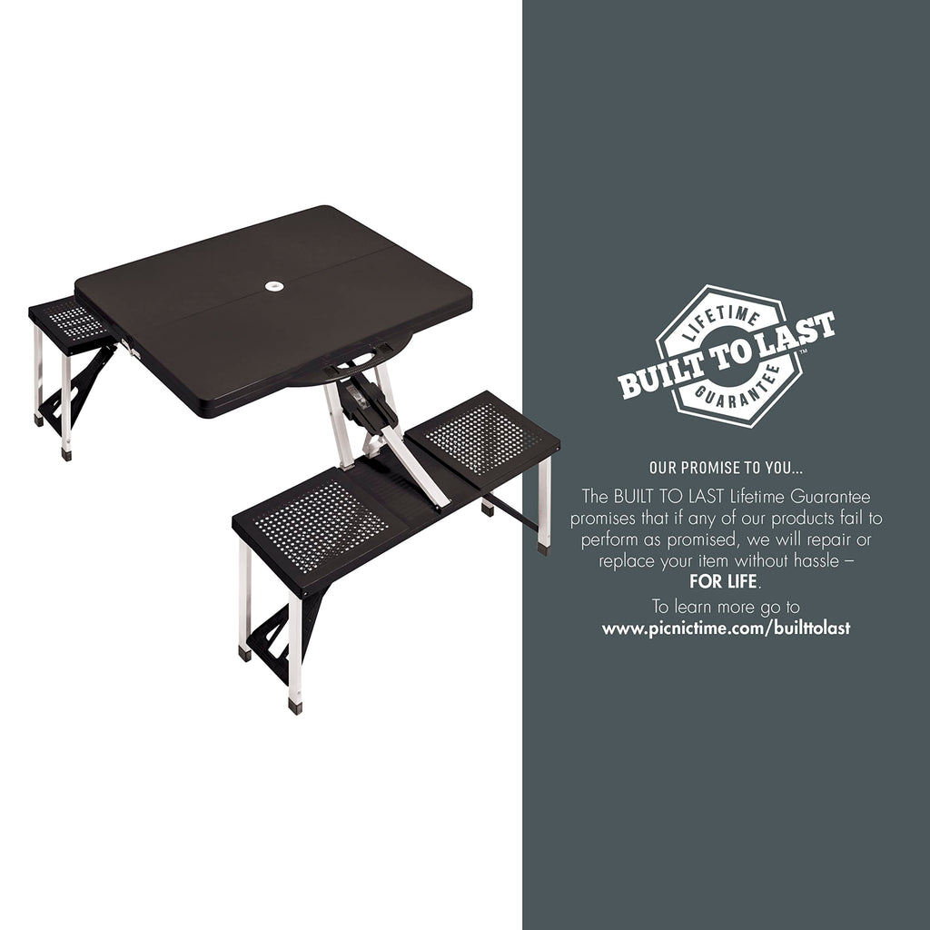 Portable Folding Picnic Table with Seats for 4 B635359
