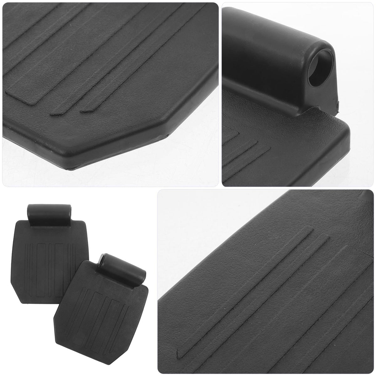 2pcs Heavy Duty Wheelchair Footrest Pedal Replacement Footplates with Leg Pads C7278