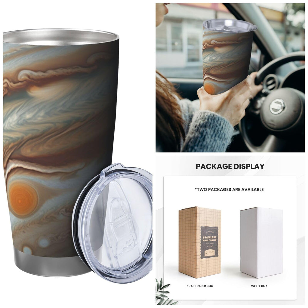 20 Oz Stainless Steel Vacuum Insulated Tumbler with Lid and Straw I500