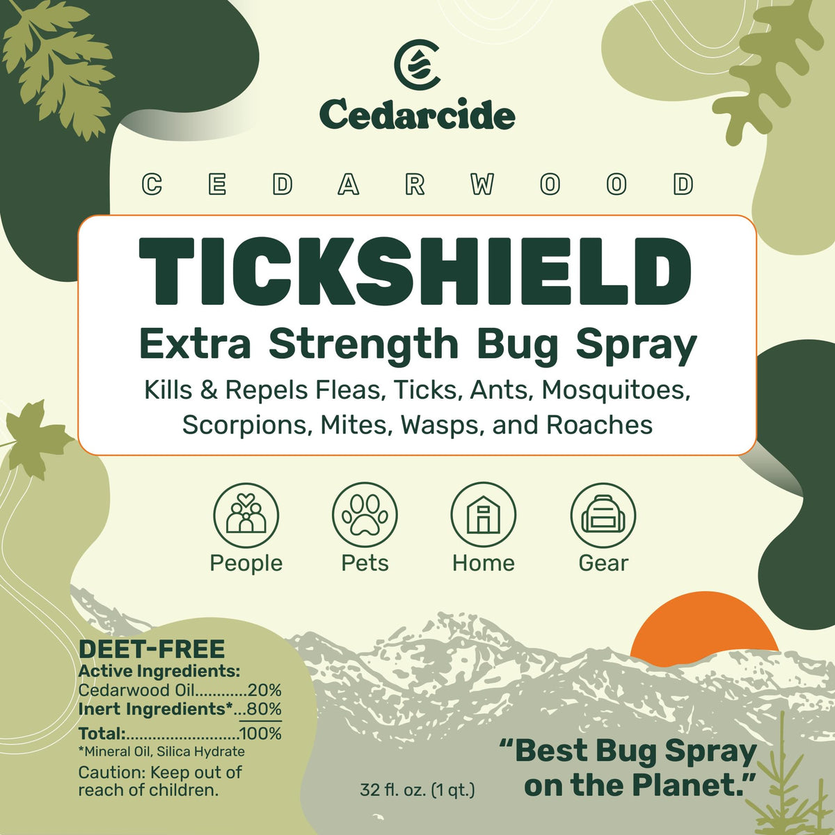 Tick & Flea Repellent Spray for Humans & Pets K45289