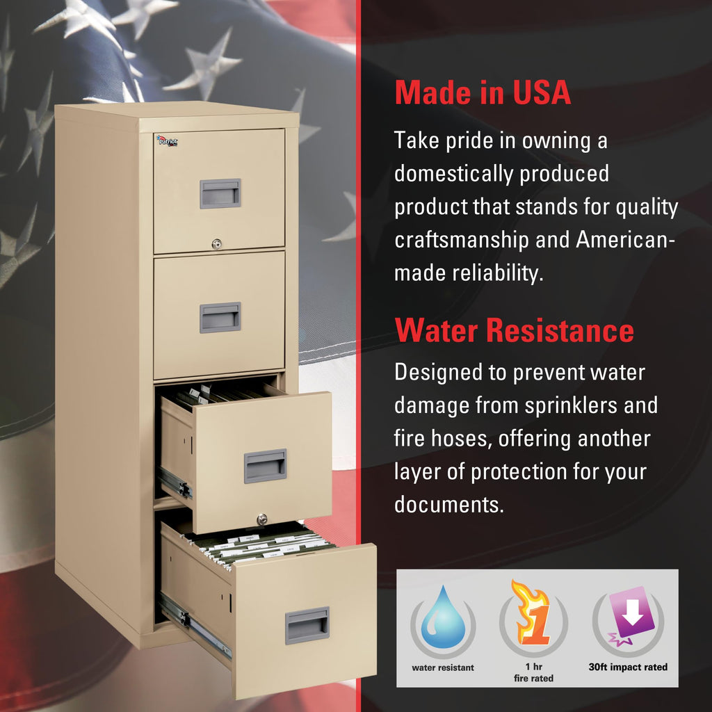 4 Drawer Fire Rated File Cabinet J839258