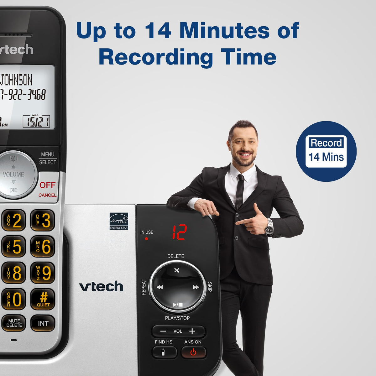 Cordless Home Phone with Answering Machine D474169