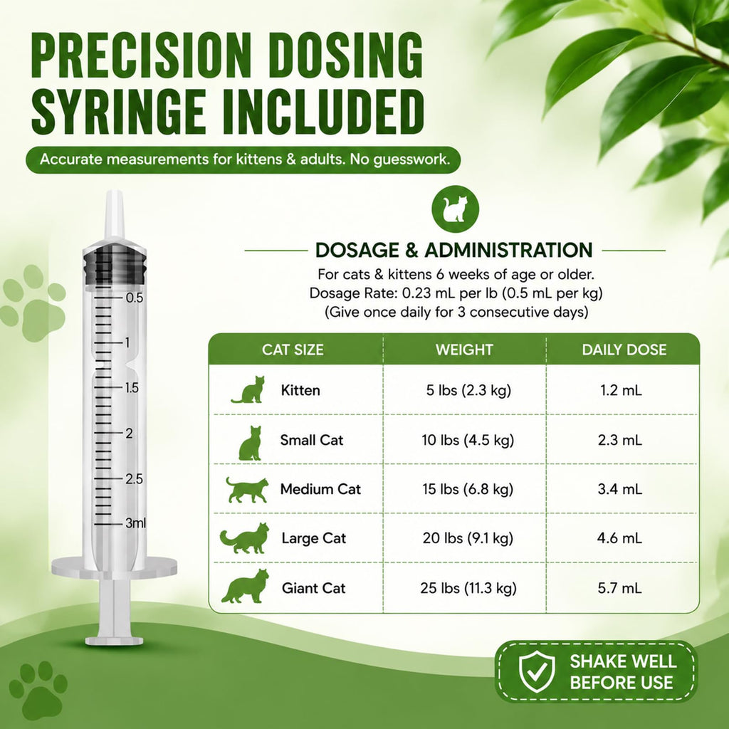 Liquid Dewormer Oral Suspension for Cats T8984