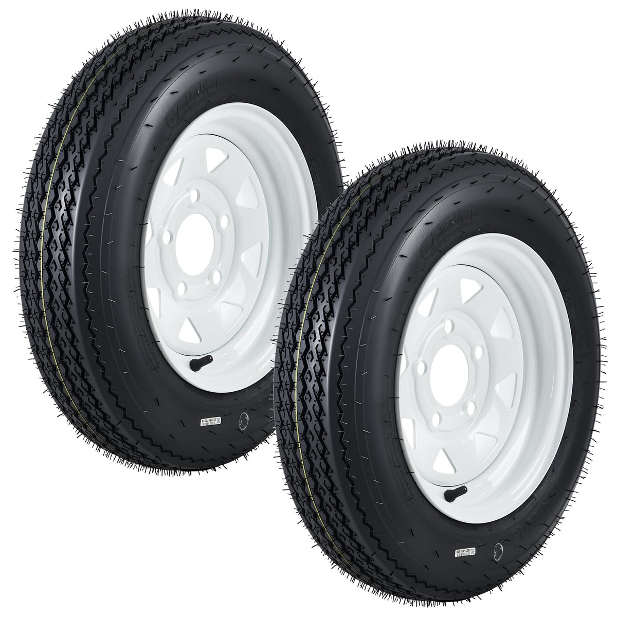 12 Trailer Tire and Wheel Assembly 5 Lug Set of 2 H709
