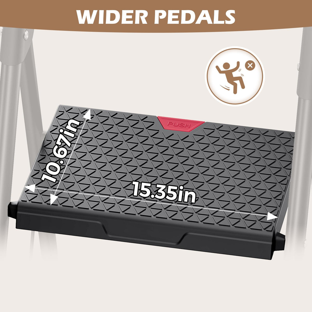 2-Step Folding Steel Step Stool with Handrail D24594