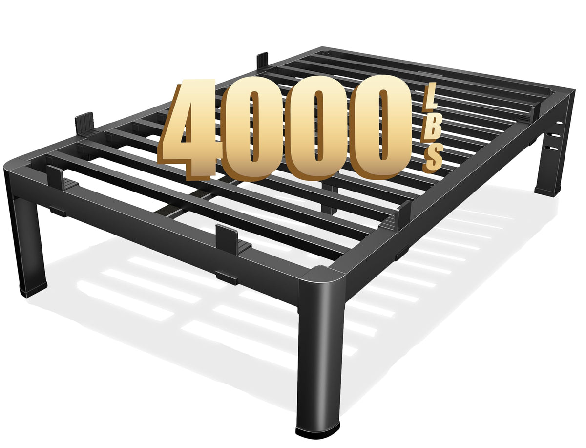 18 Inch Metal King Bed Frame with Steel Support V324