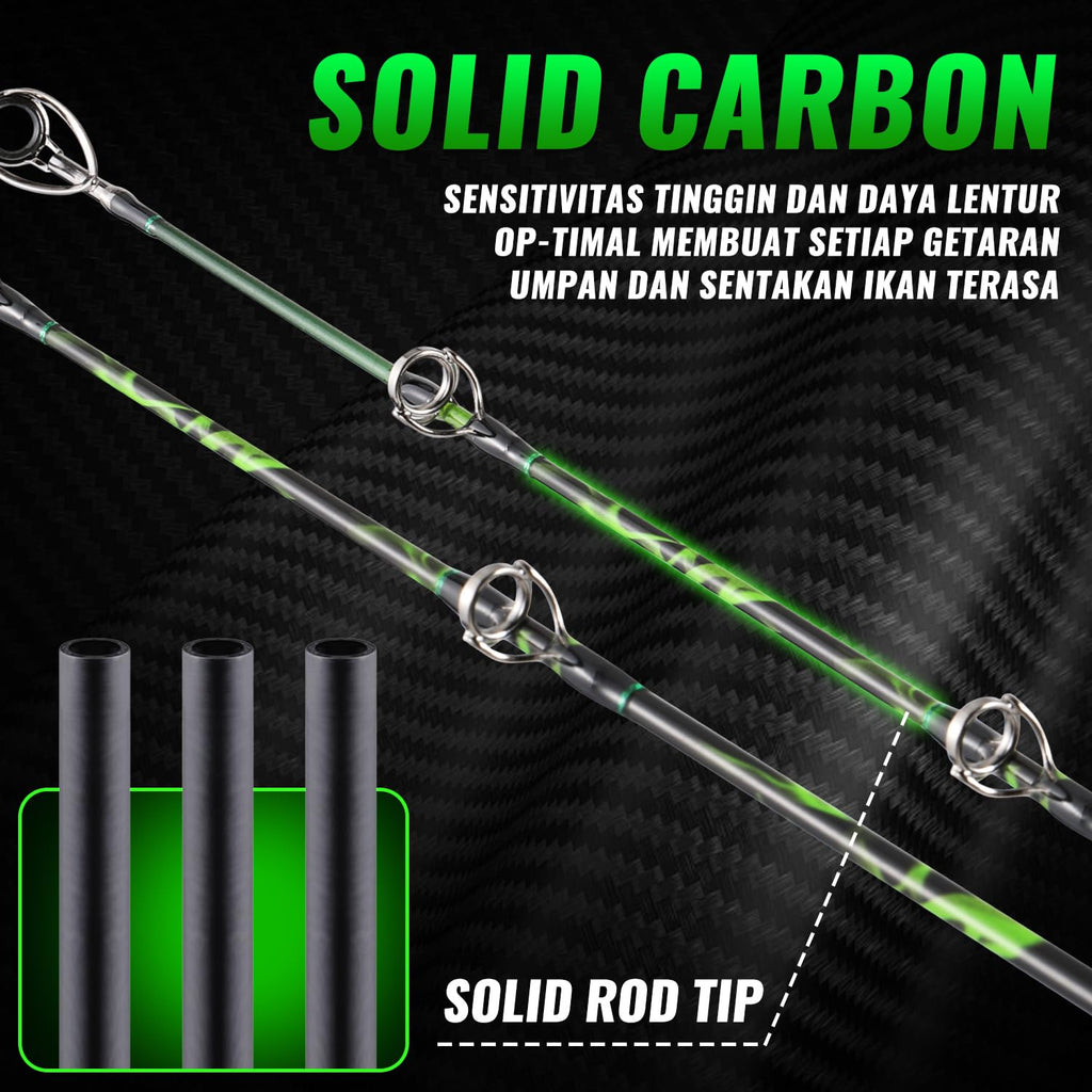 Carbon Fishing Rod with Solid Tip L982788