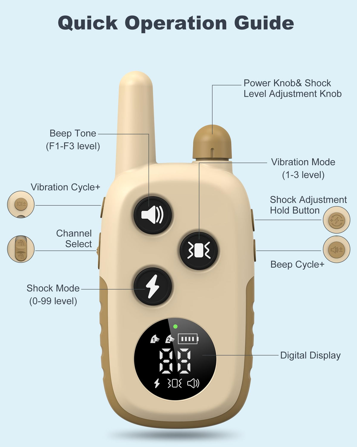 Dog Training Collar with Remote M44868