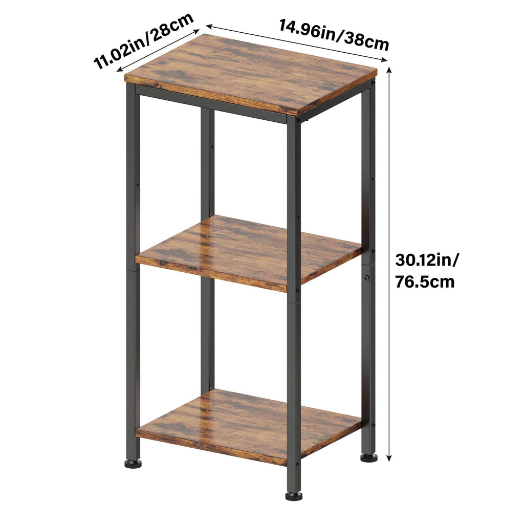 3 Tier End Table with Storage Shelves T74714