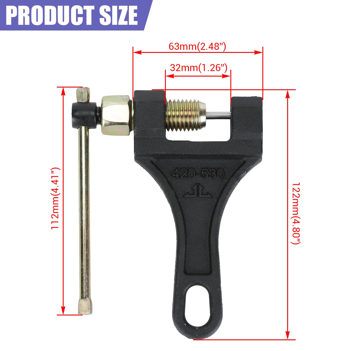 Motorcycle Chain Breaker Tool Y3139