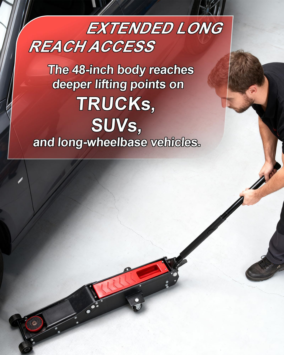 3 Ton Low Profile Floor Jack with Foot Pedal C97117