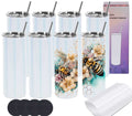 20 Oz 8 Pack Stainless Steel Glitter Sublimation Tumblers R502