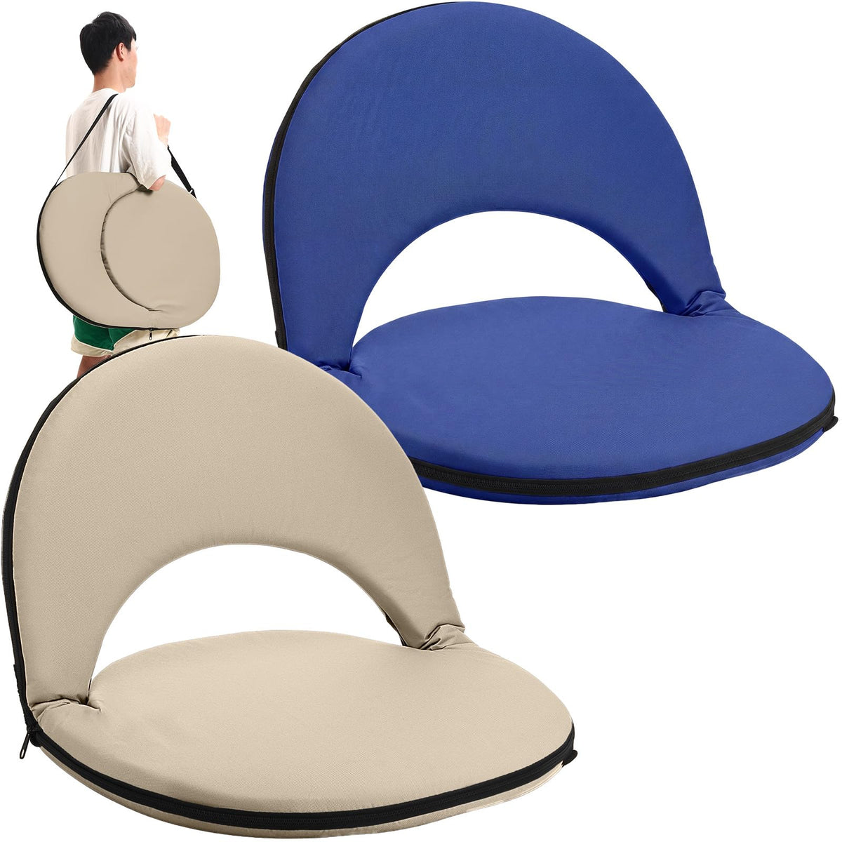 2 Pcs Reclining Bleacher Chair T49793