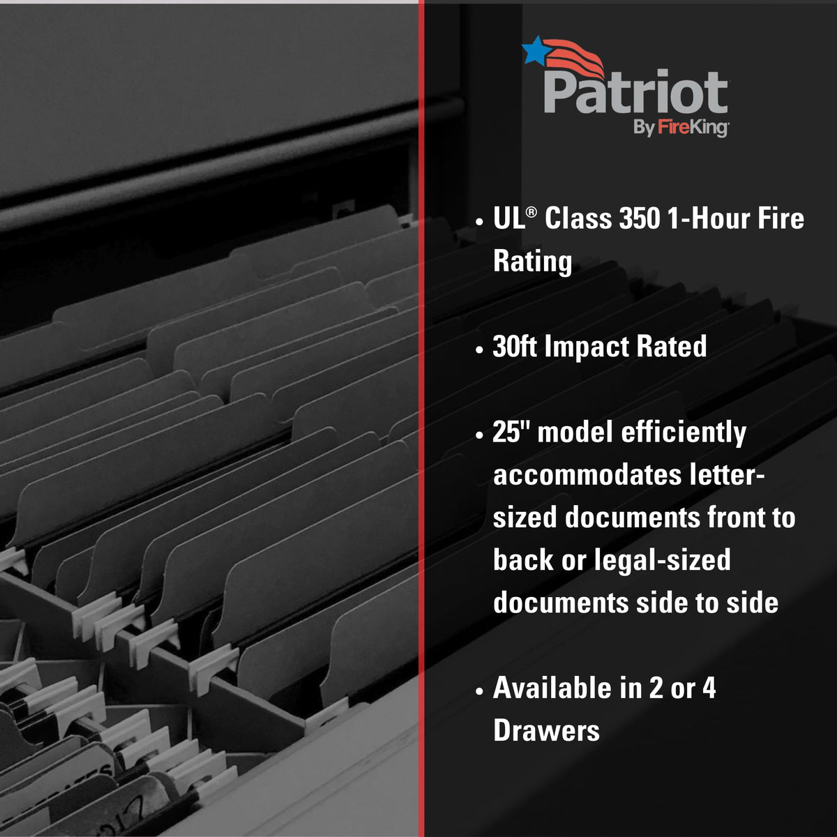 4 Drawer Fire Rated File Cabinet J839258