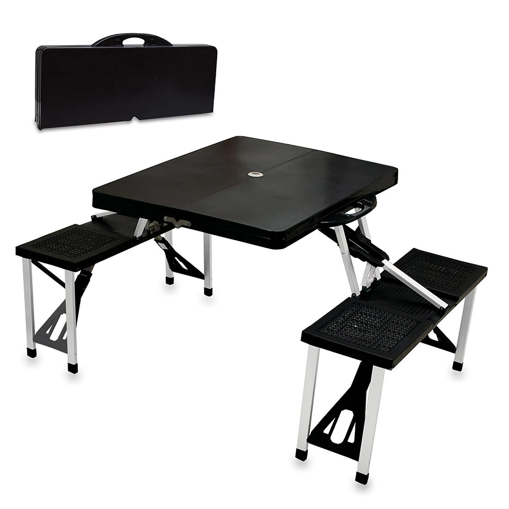 Portable Folding Picnic Table with Seats for 4 B635359