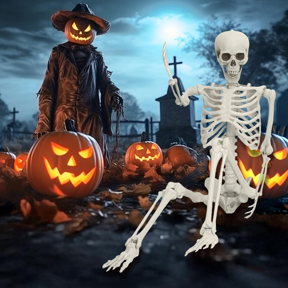 5.4FT Posable Life Size Skeleton N4159