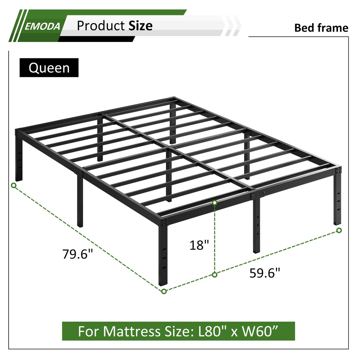 Queen Bed Frame with Storage M540910