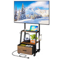 Rolling TV Stand on Wheels for 32-55 Inch TVs Y4115