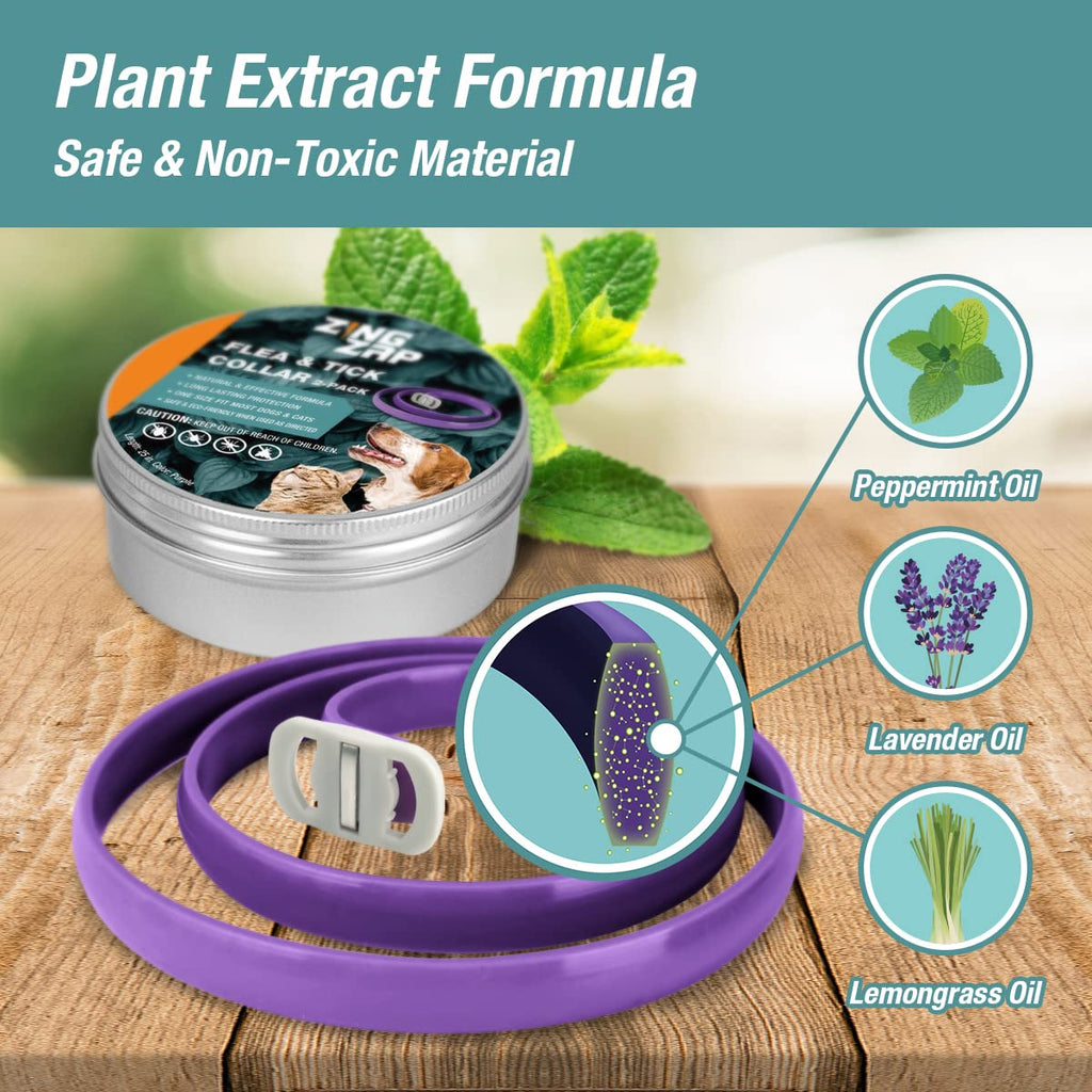 Flea & Tick Collar Plant Powered Blue 2-Pack A393443