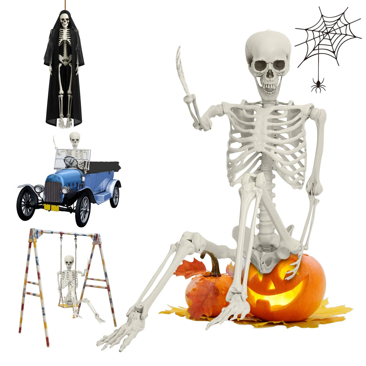 5.4FT Posable Life Size Skeleton N4159