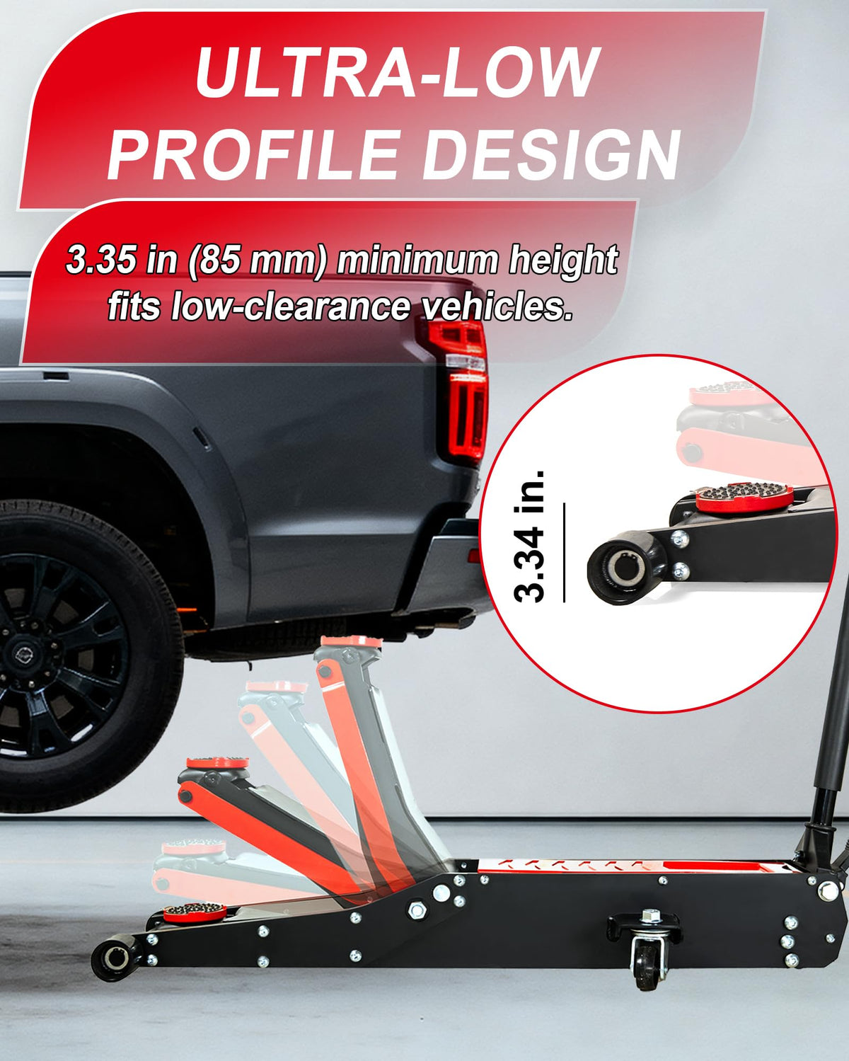 3 Ton Low Profile Floor Jack with Foot Pedal C97117