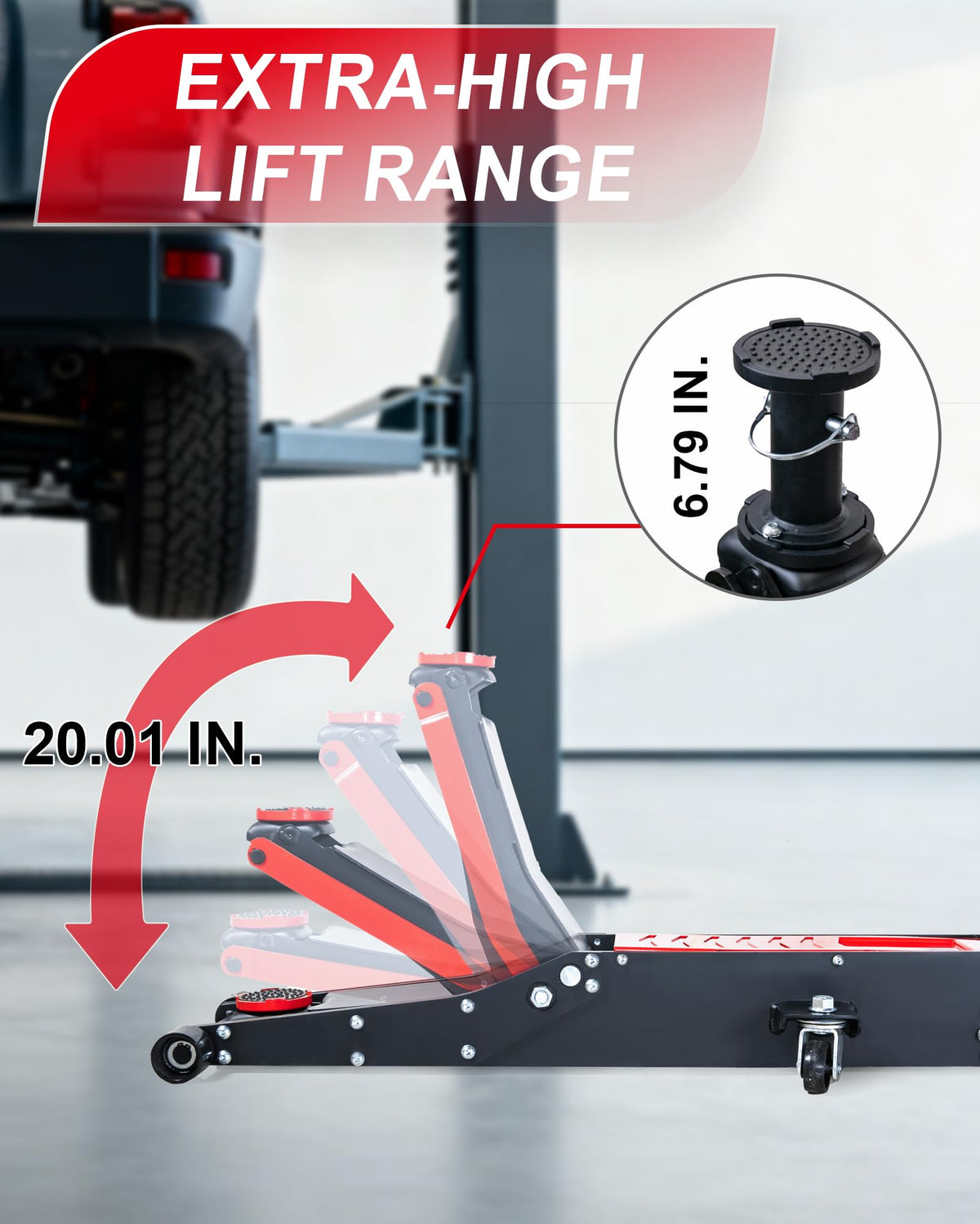 3 Ton Low Profile Floor Jack with Foot Pedal C97117