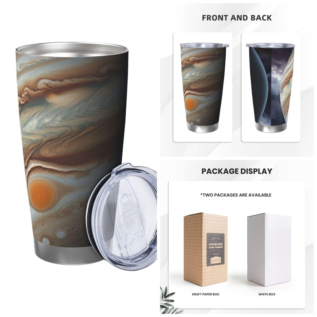 20 Oz Stainless Steel Vacuum Insulated Tumbler with Lid and Straw I500