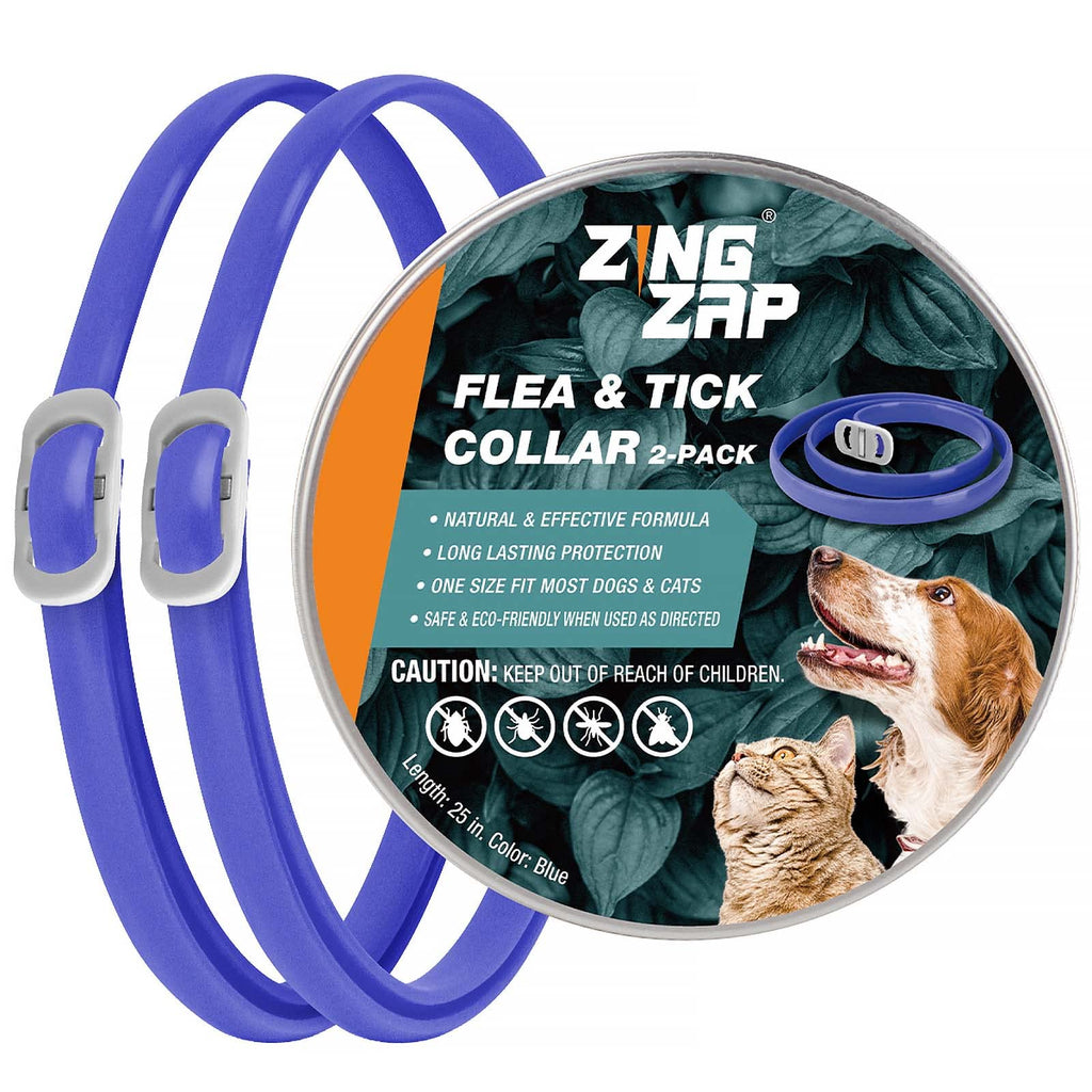 Flea & Tick Collar Plant Powered Blue 2-Pack A393443