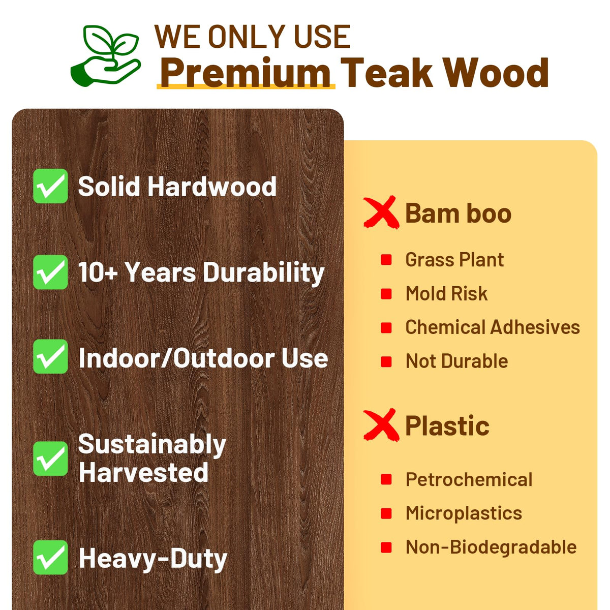 16" Teak Shower Bench with Shelf V47592