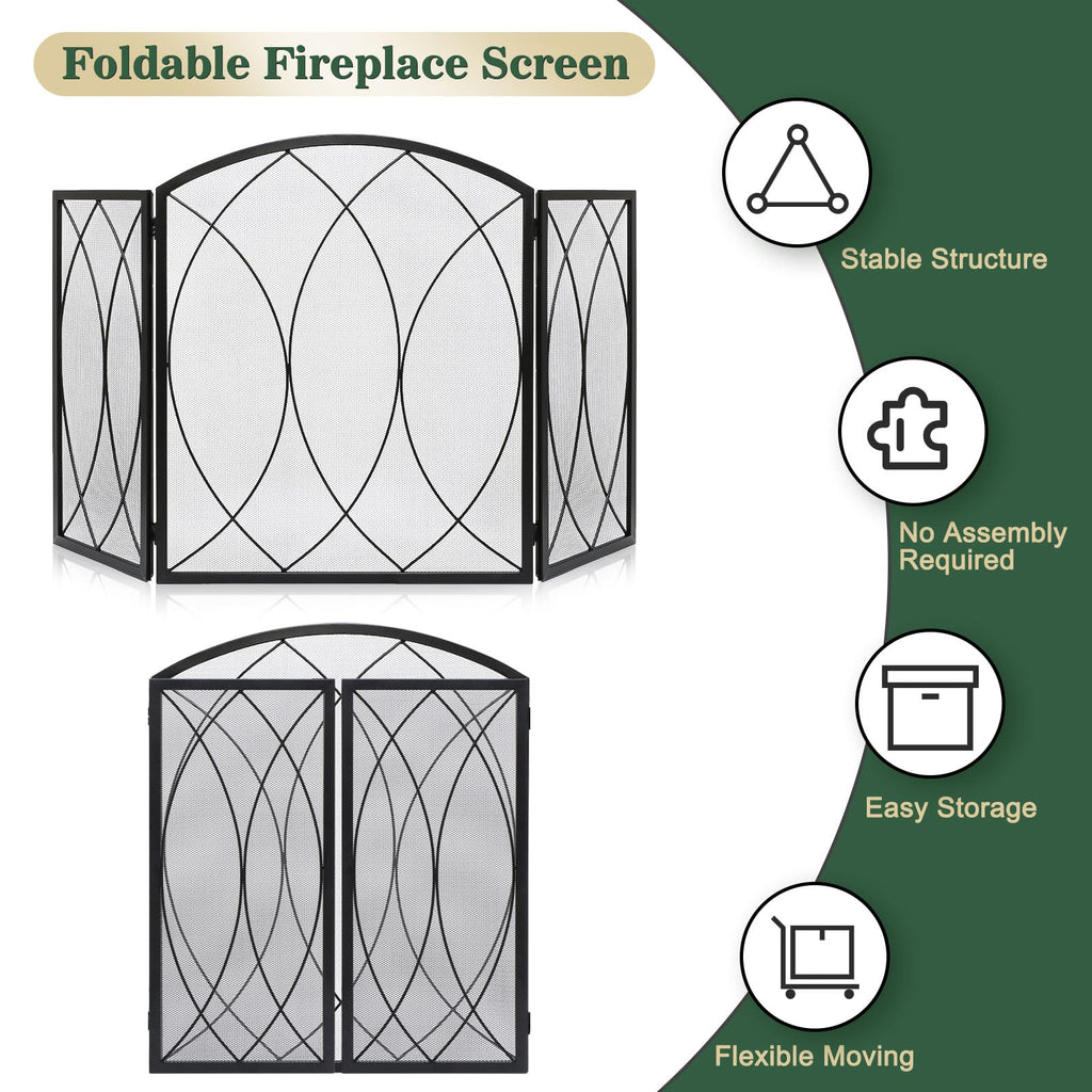 Wrought Iron Fireplace Screen R8661