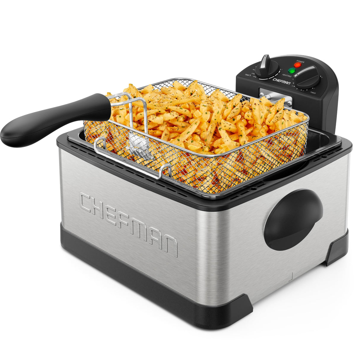 4.5 Liter Stainless Steel Deep Fryer with Basket Strainer R57123