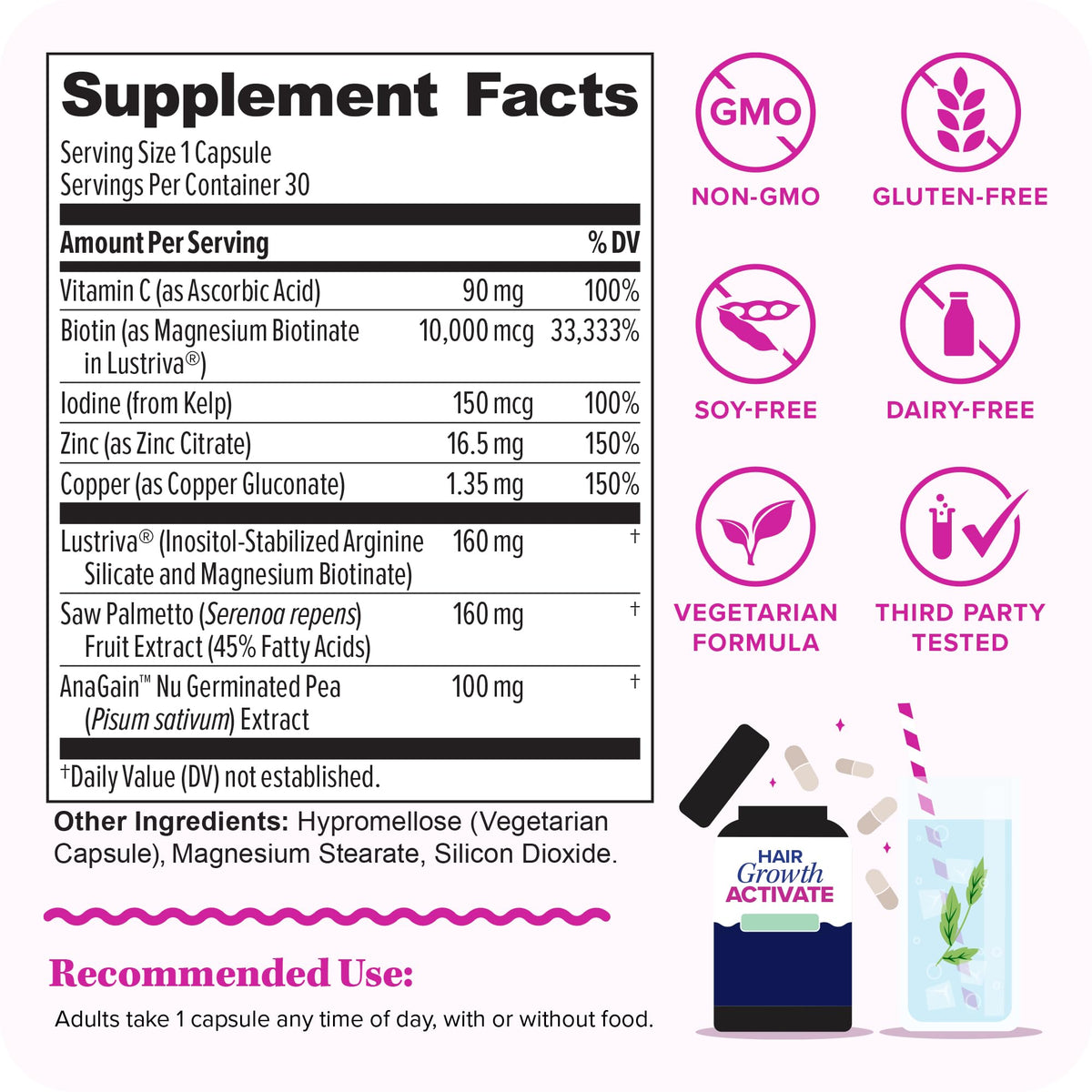 Hair Supplement 30 Servings V9727