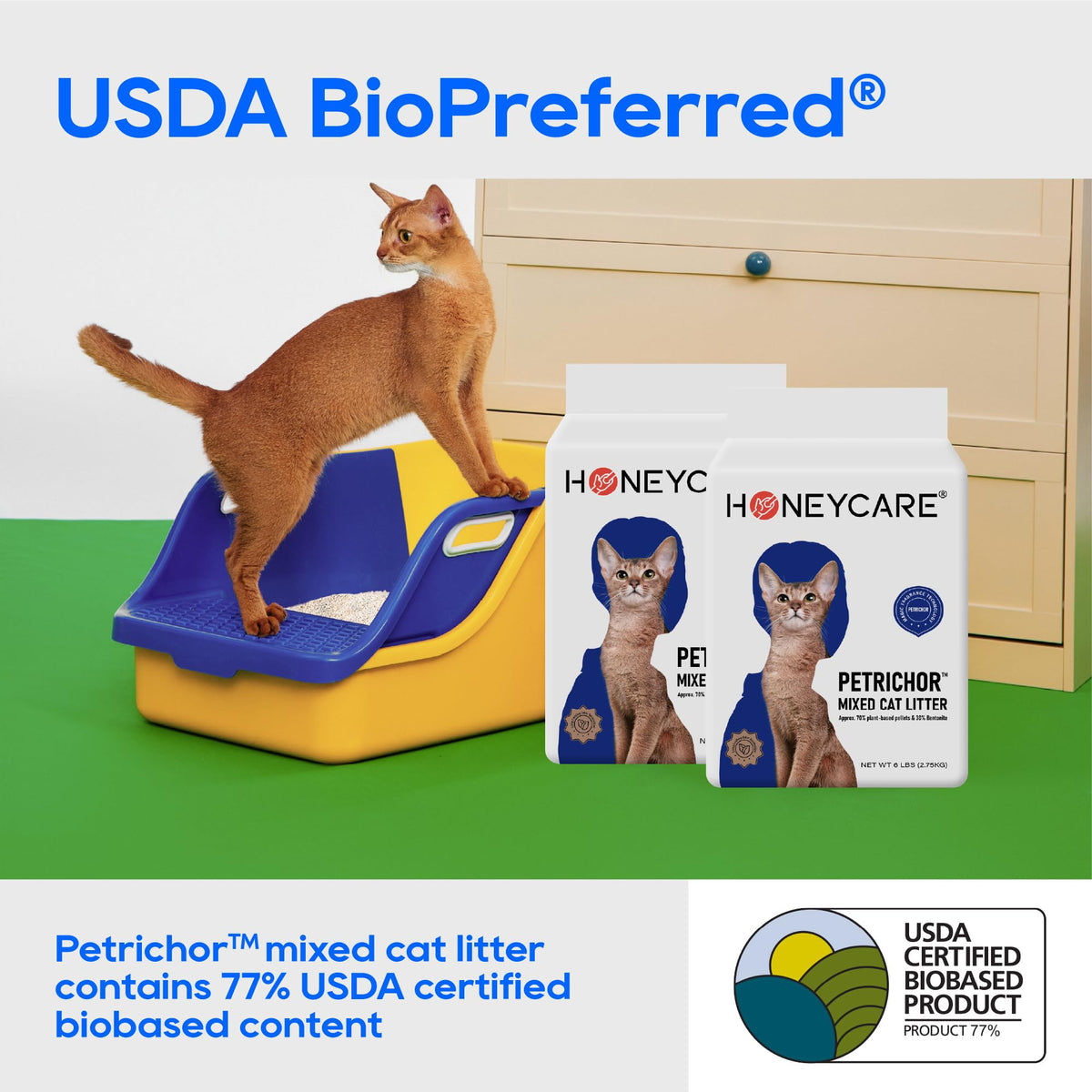 Tofu Cat Litter Bentonite Low-Dust Quick Clumping 6 Lbs N995