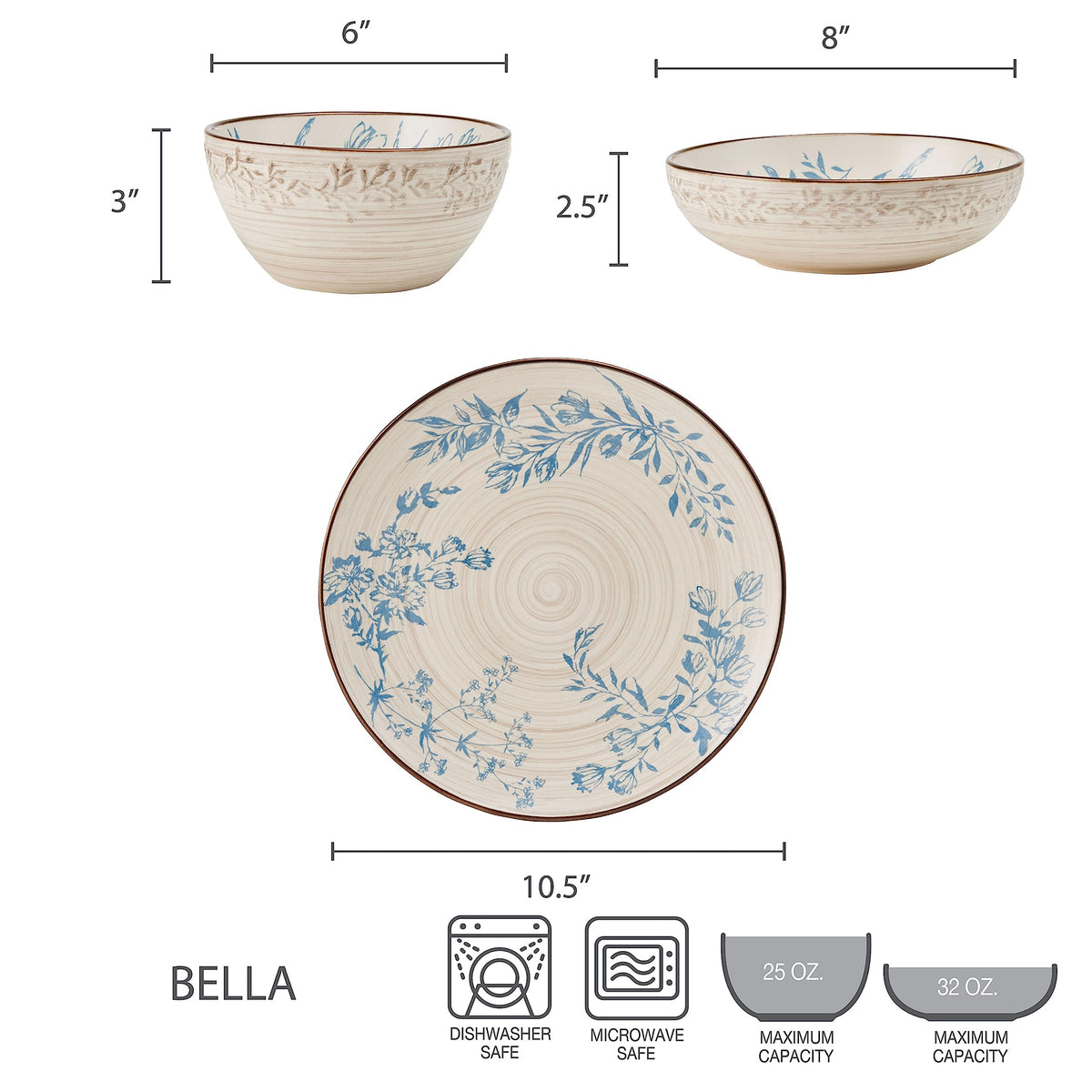 12 Piece Multicolor Dinnerware Set A764904