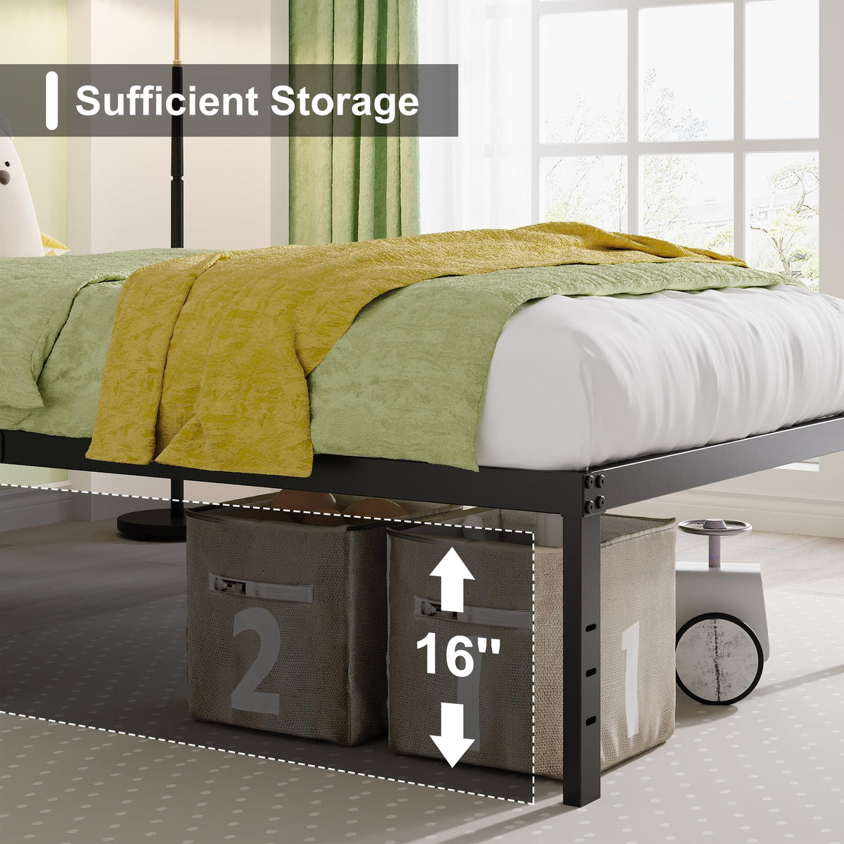 Queen Bed Frame with Storage M540910