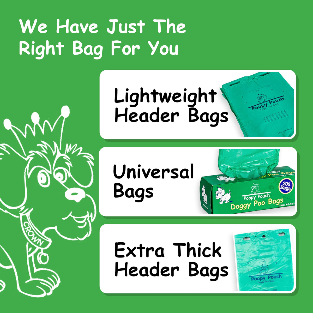Lemon-Scented Tie-Handle Dog Poop Bags 2,000pcs V7913
