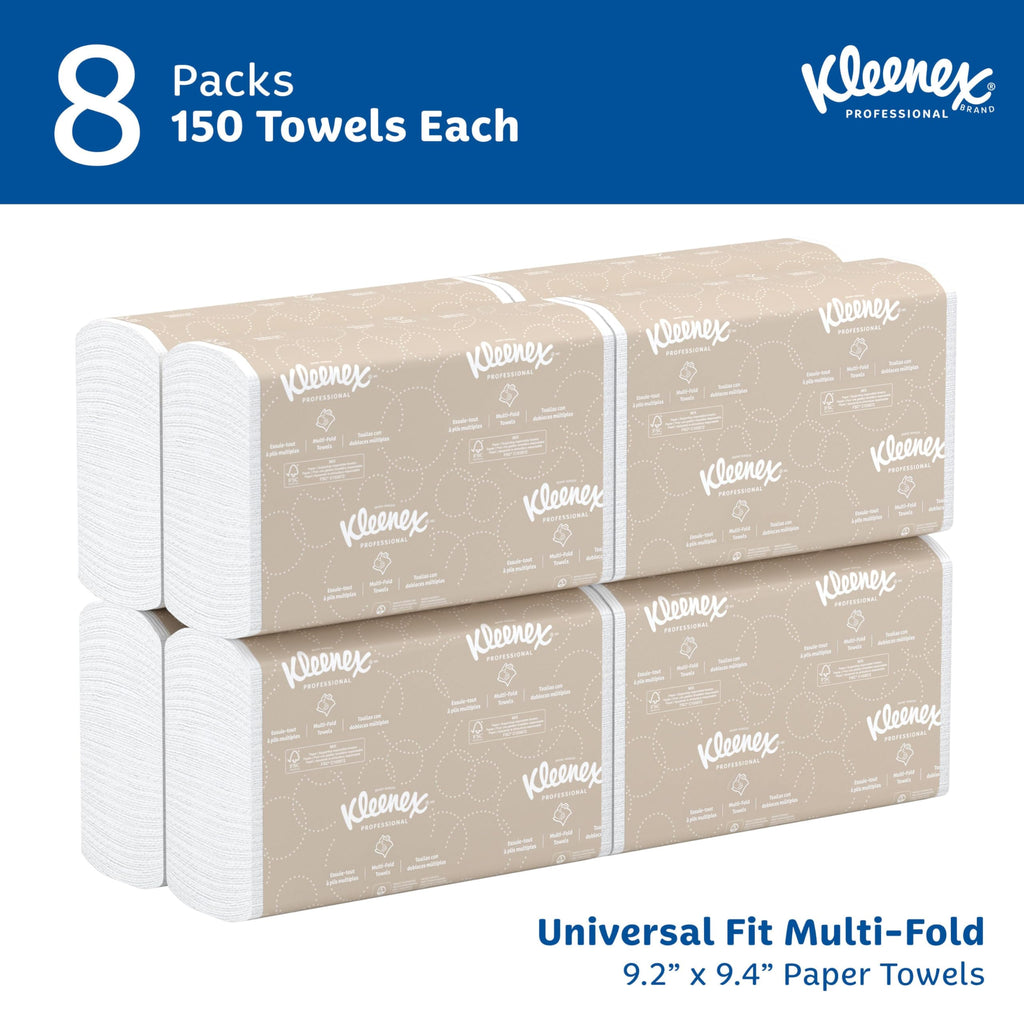 Multifold Paper Towels, 8 x 150 Sheets U943