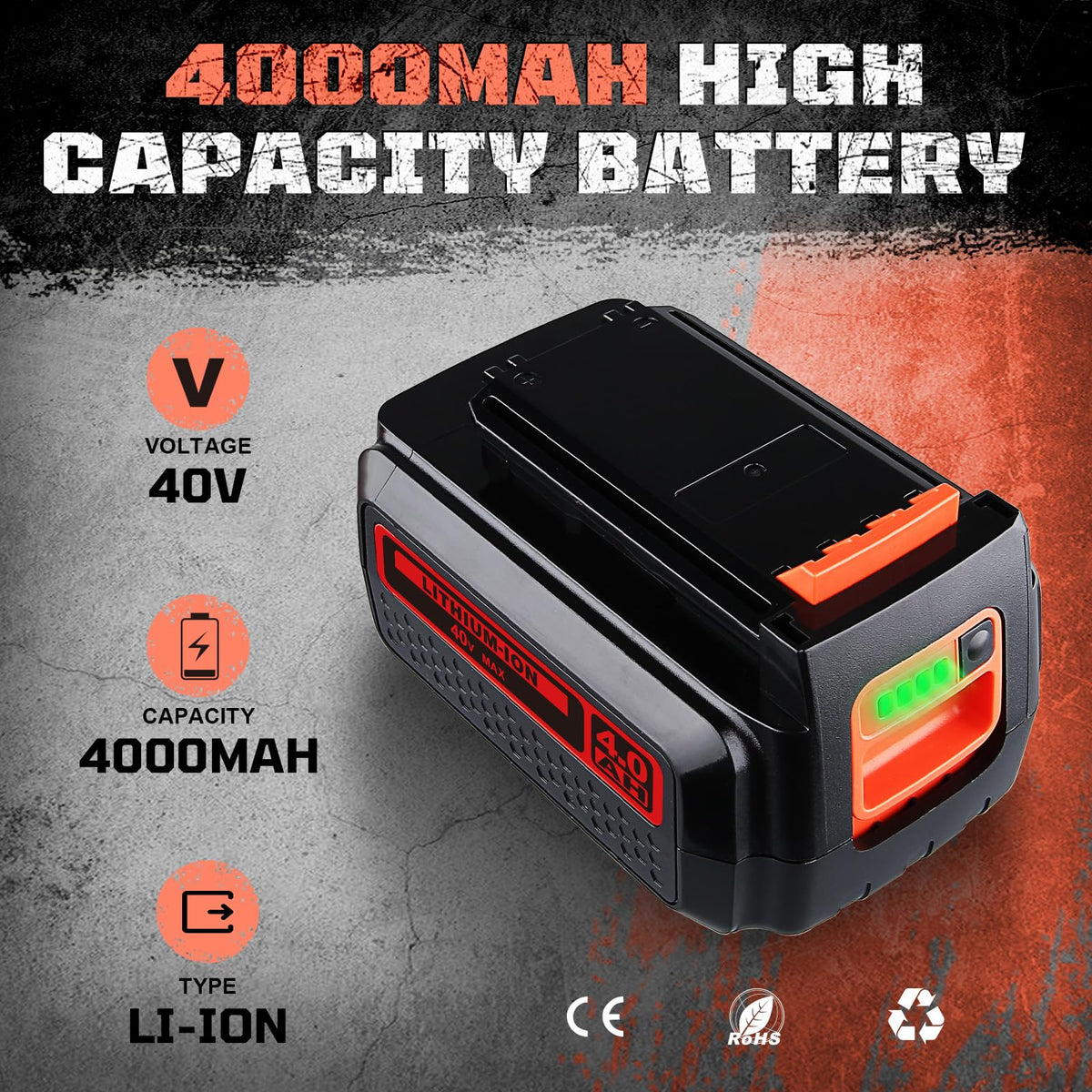 40V MAX 4.0Ah Lithium Battery S232