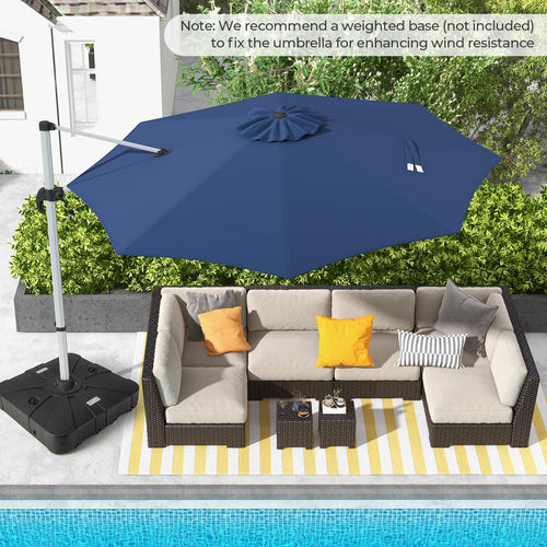 11 FT Cantilever Patio Umbrella with 360° Rotation Z4994