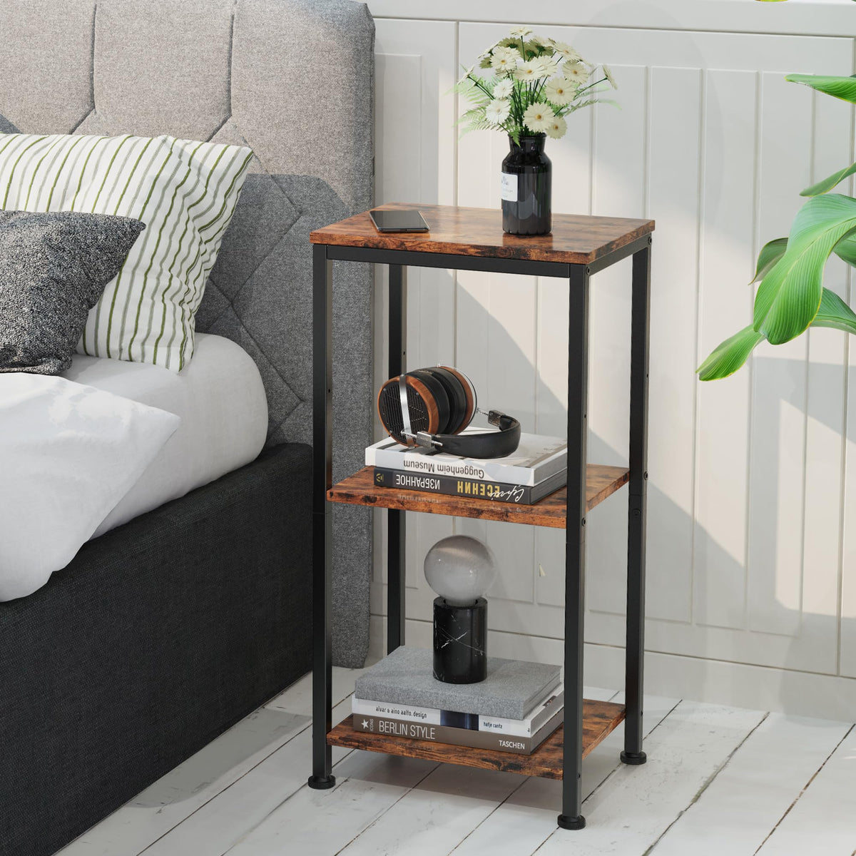 3 Tier End Table with Storage Shelves T74714