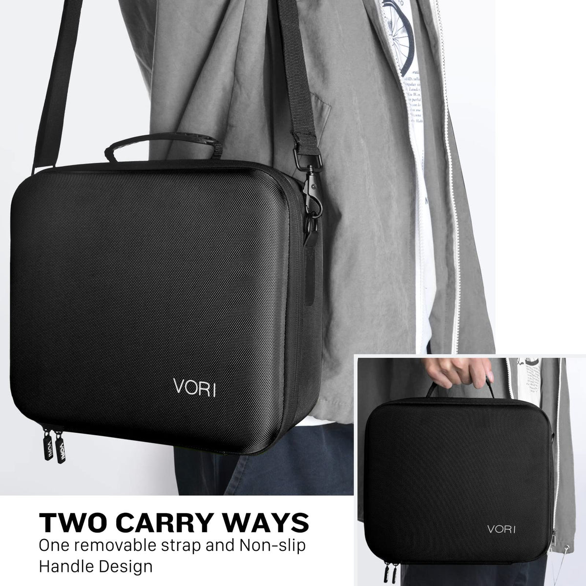 Black Carrying Case with Handle and Shoulder Strap G947