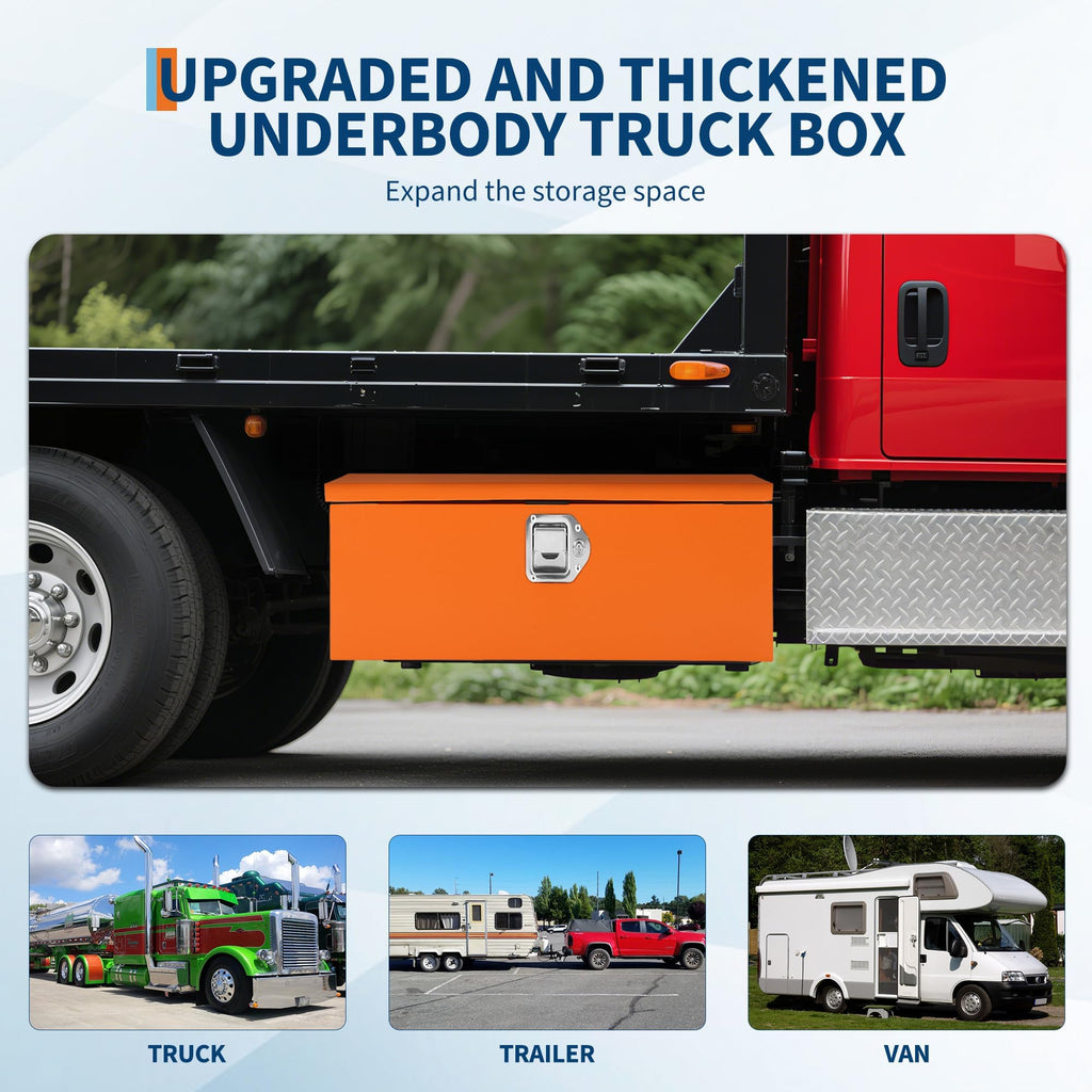 Heavy Duty Lockable Steel & Aluminum Truck Bed Tool Box D777