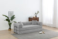 Light Gray Convertible Sleeper Sofa Q485585