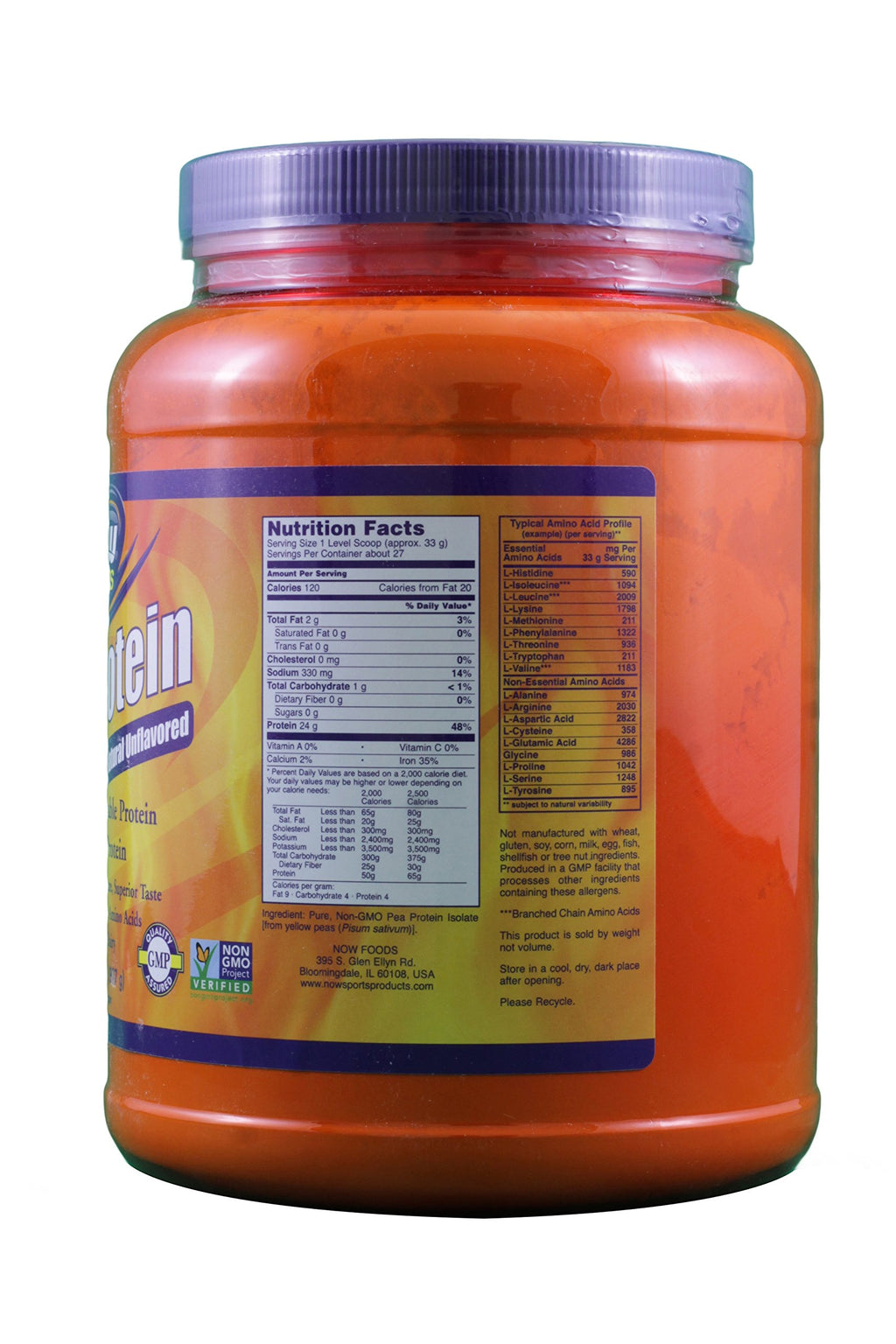 Pea Protein Unflavored 2 Pack E2443